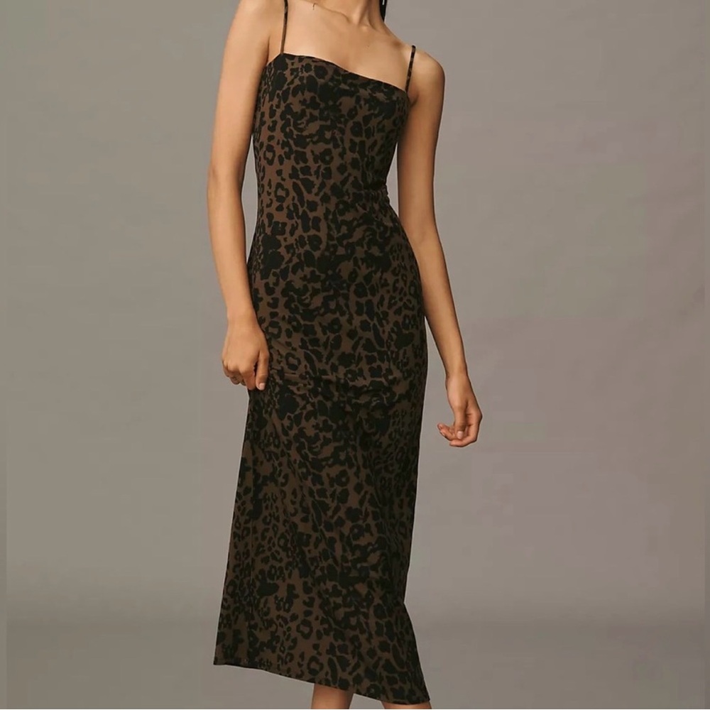 Reformation Leopard Print Dress XS